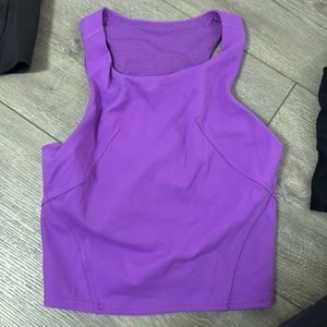 EUC - Lululemon Cropped Tank - Size 0 - purple
